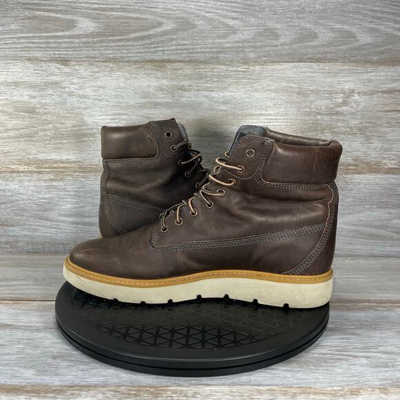 Timberland Women's Sensorflex Brown Leather Sneakers Boots Size 11 - Picture 7 of 9